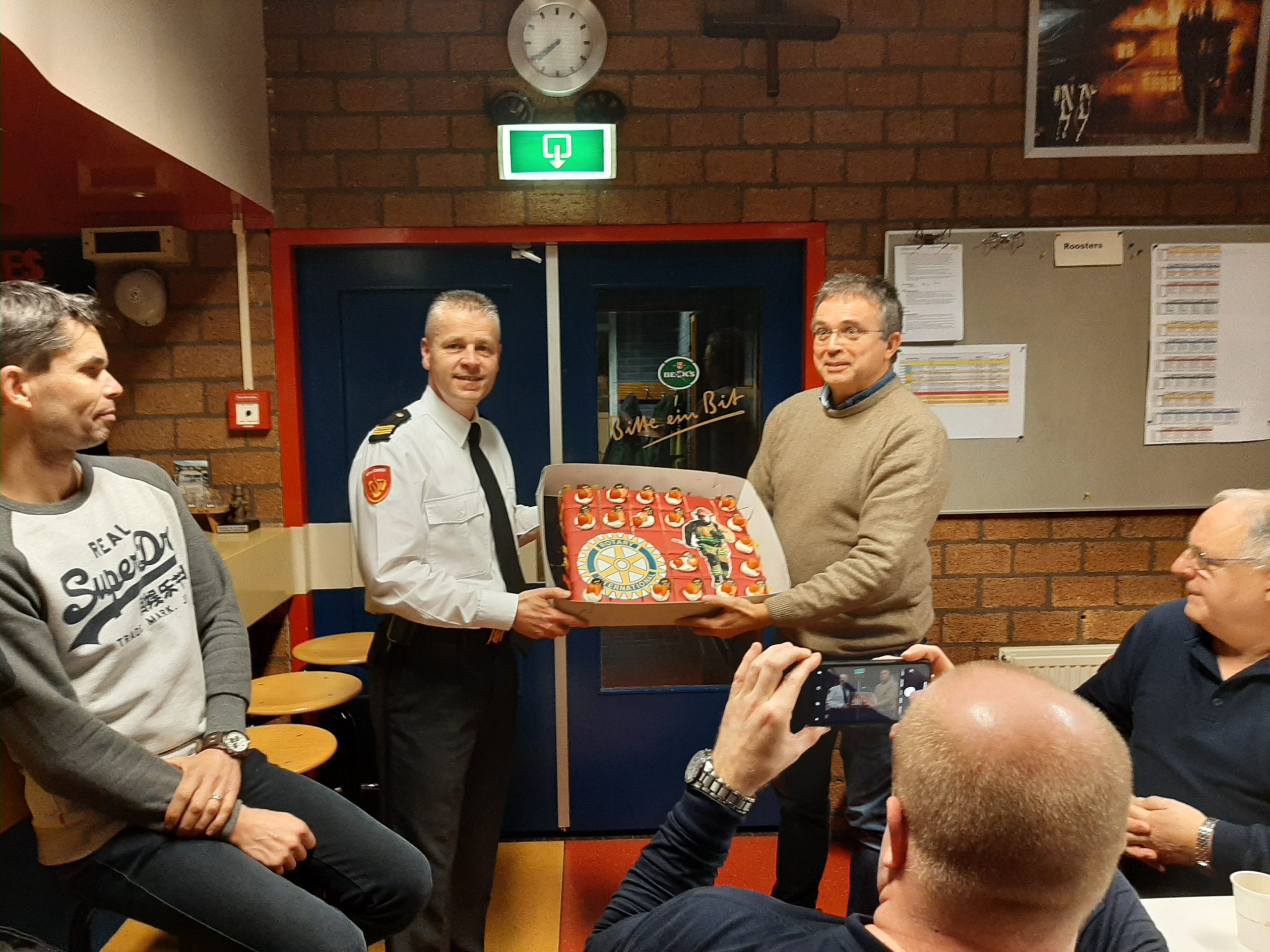 Rotary bezoekt oefenavond Soesterberg