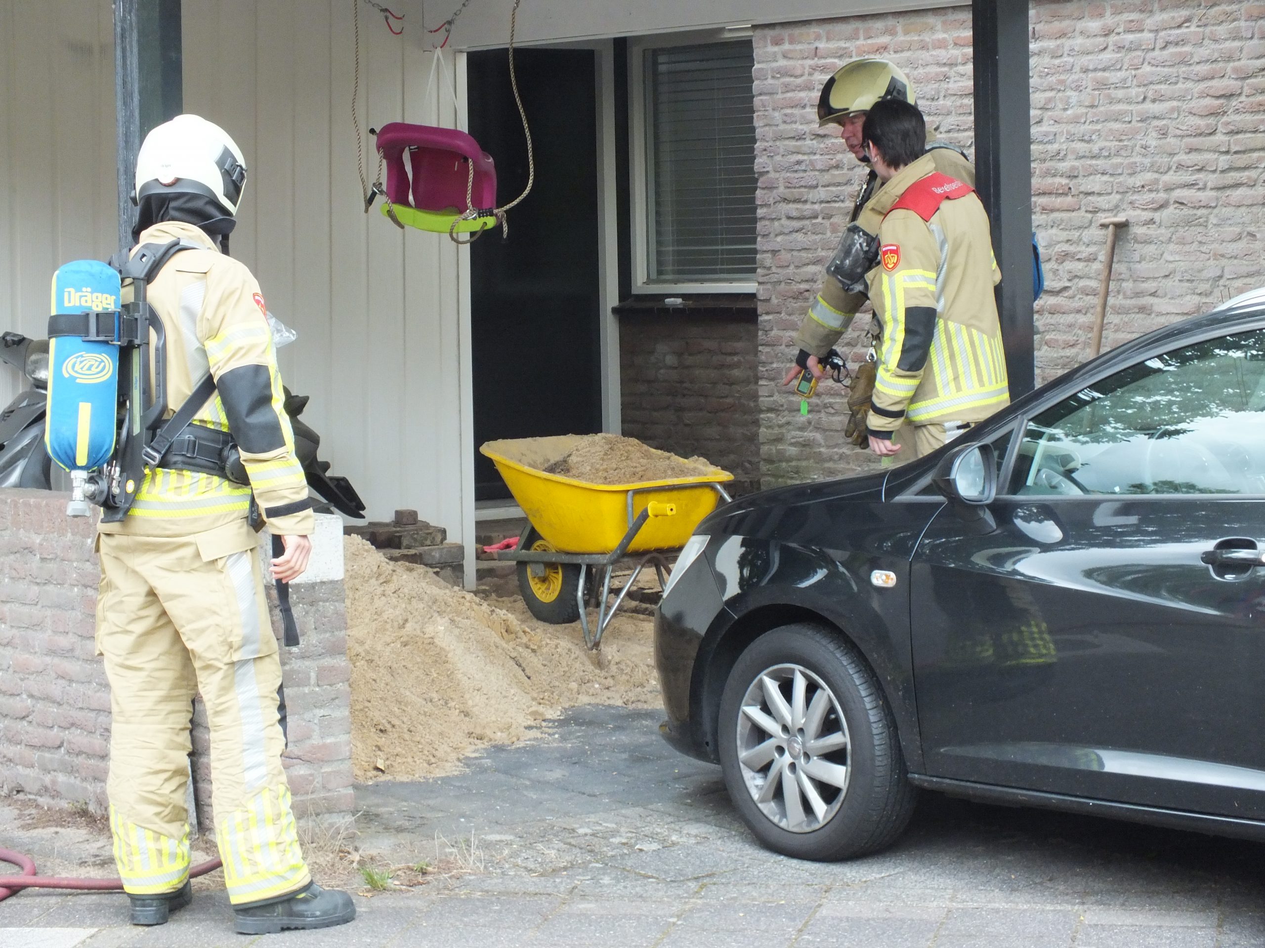 Gaslek bij graafwerk aan de Gemini