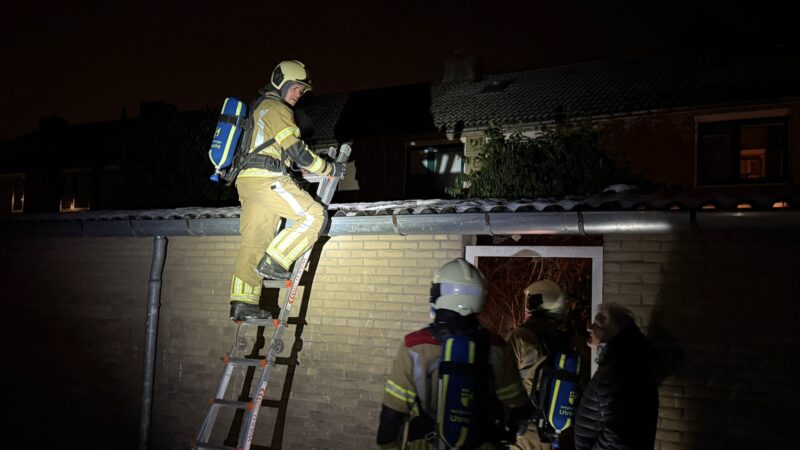 Volière buiten schot bij dakbrand